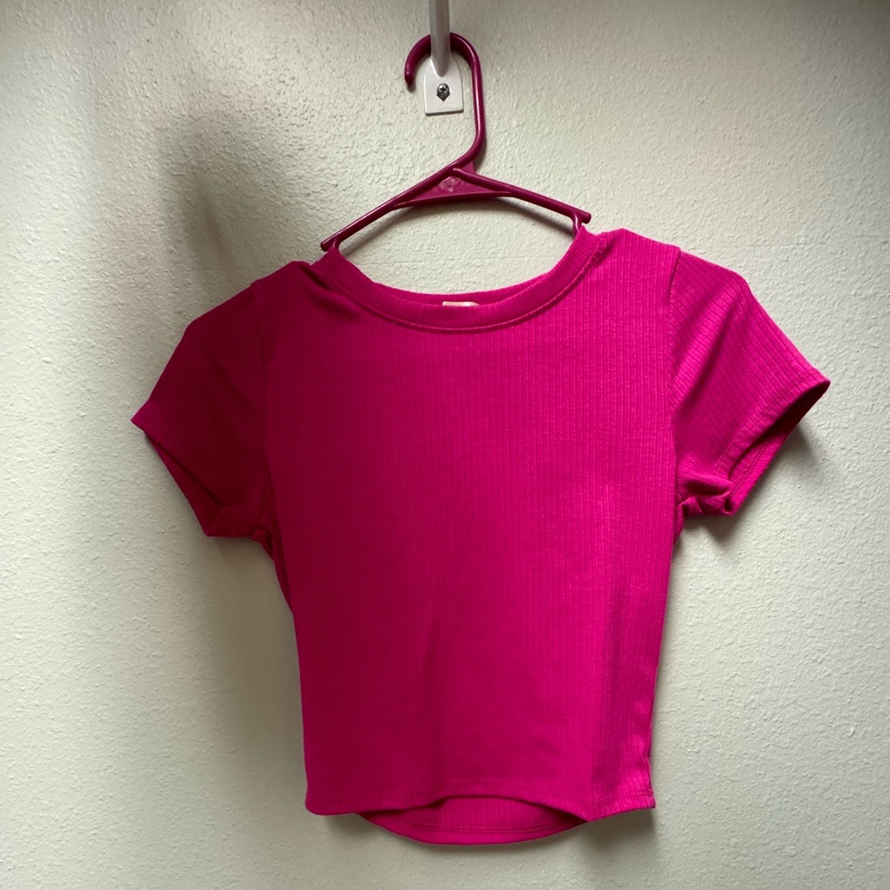2 Bozzolo crop tops purple and Orange light worn extremely soft